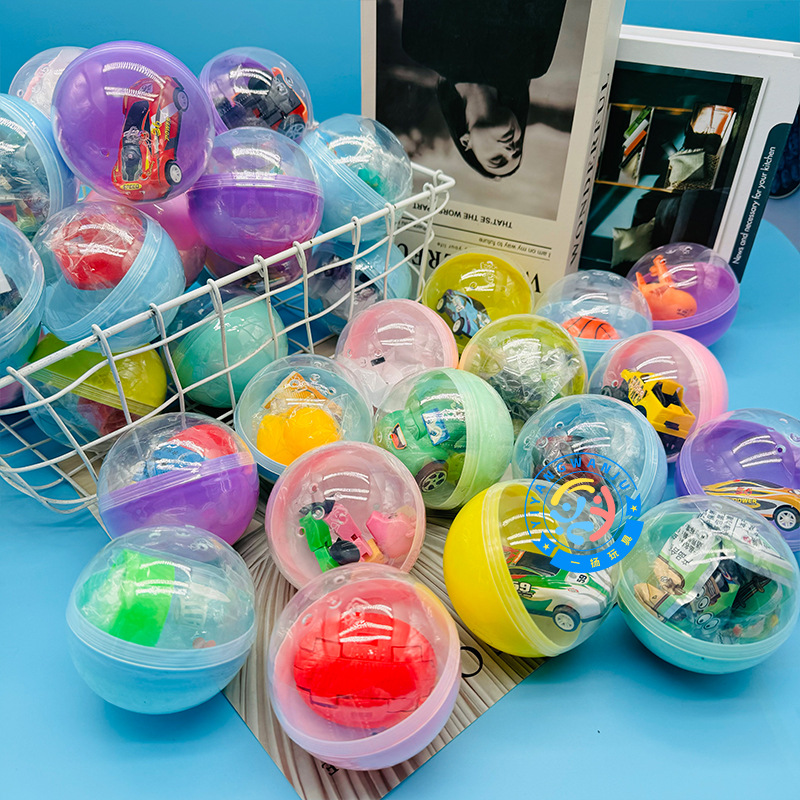 75mm扭蛋抖音爆款娃娃模型混装扭蛋球马卡龙色儿童创意扭扭蛋批发细节图