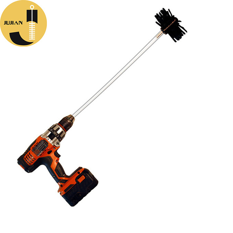 Jujian European and American pipe cleaning brush, POM rod, nylon brush head, sturdy tool brush, export duct machine brush, chimney brush Application Scenario