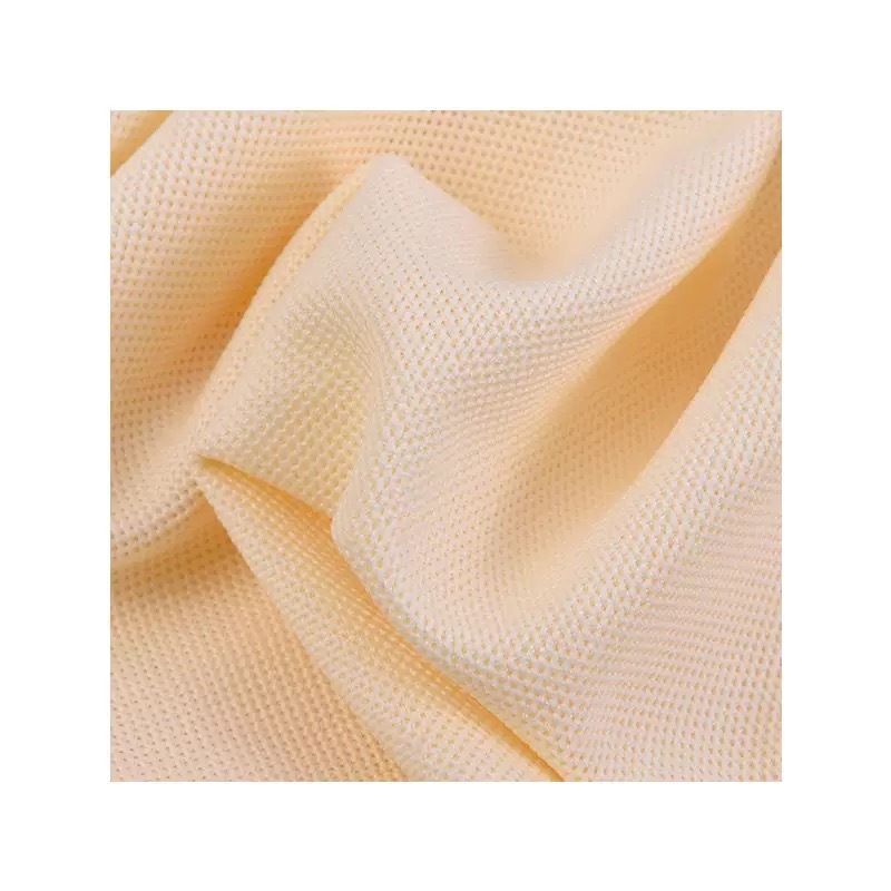 200g knitted spring and summer business short-sleeved school uniform moisture-wicking and sweat-wicking fabric imitating cotton beads from the original manufacturer in stock details Picture