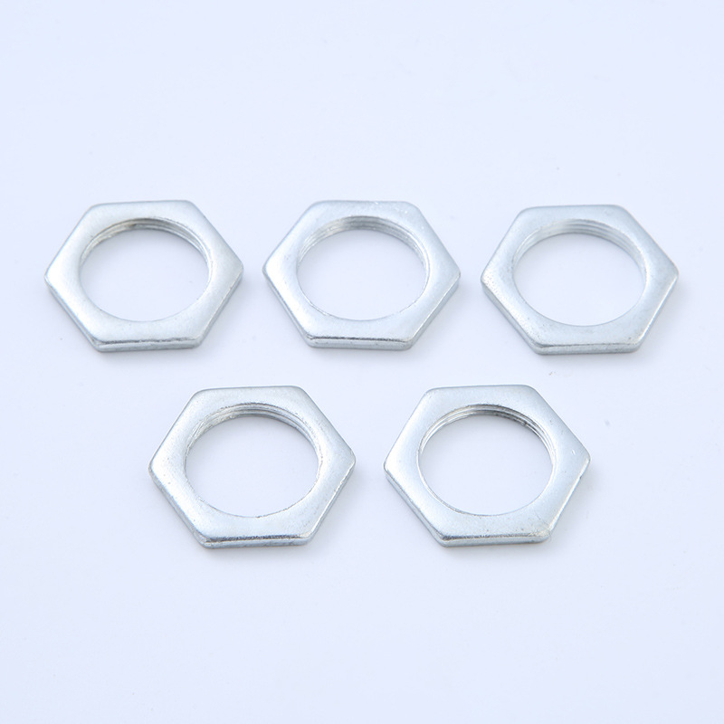 808 hexagonal thin nut, M18 thin-walled fine-tooth hexagonal ultra-thin processed nut, pressed nut grade fastener Item Picture
