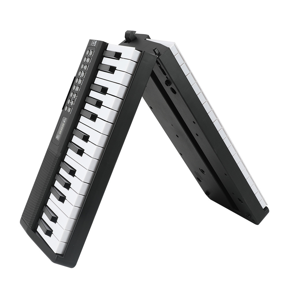Cross-border 61-key folding electronic organ, portable multi-functional plastic electronic organ, home practice smart keyboard piano thumbnail