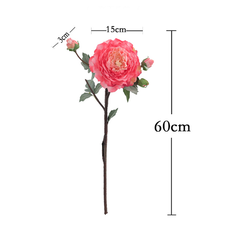 仿真花DIY发饰配件/假花/5朵塑膠花/仿真花/假花批发白底实物图