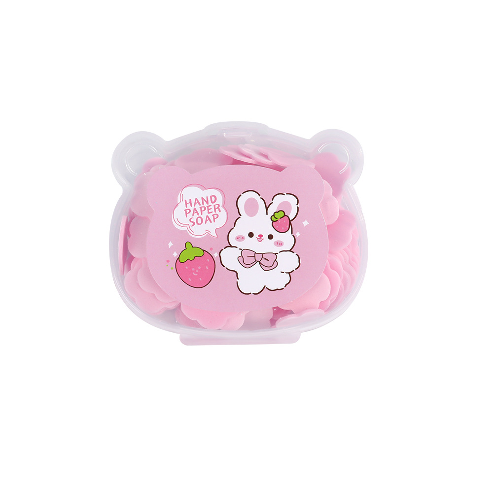 Viaje jabón portátil rebanadas para niños mano mano mini pétalos de mano rebanadas de jabón desechables papel de jabón bacteriosupresor Item Picture
