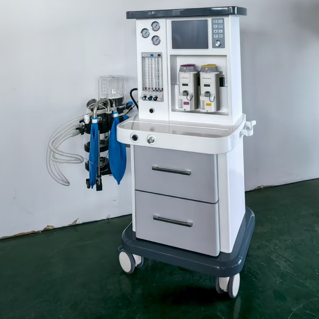 Cross-border exclusive supply Model-50 medical portable double-tank surgical anesthesia machine for export details Picture
