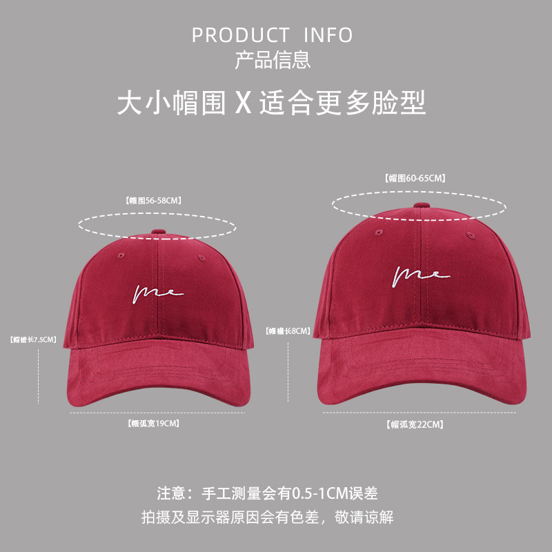 Japanese-style simple baseball caps, women's large-headed, soft-top, oversized and deepened baseball caps, men's Korean-style versatile couple sun hats Application Scenario