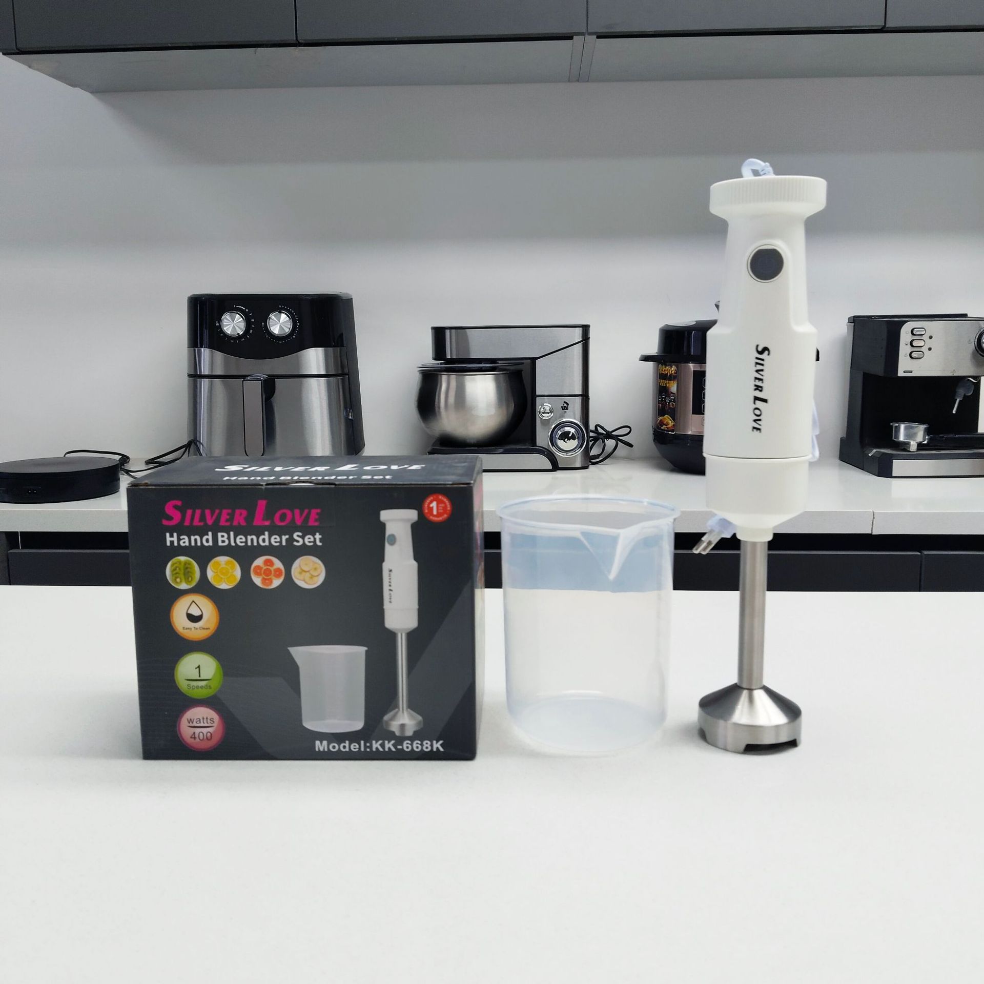 Cross-border foreign trade portable multi-functional food processor, baby food cooking stick, European standard household handheld electric 2-in-1 Z209 details Picture