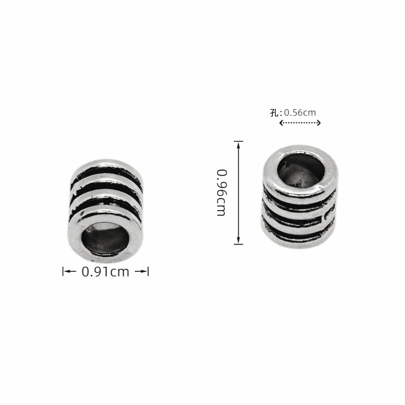 Venta directa de fábrica retro metal aleación de zinc multicapa gran agujero cuentas DIY hecho a mano pulsera collar suéter cadena adorno Application Scenario
