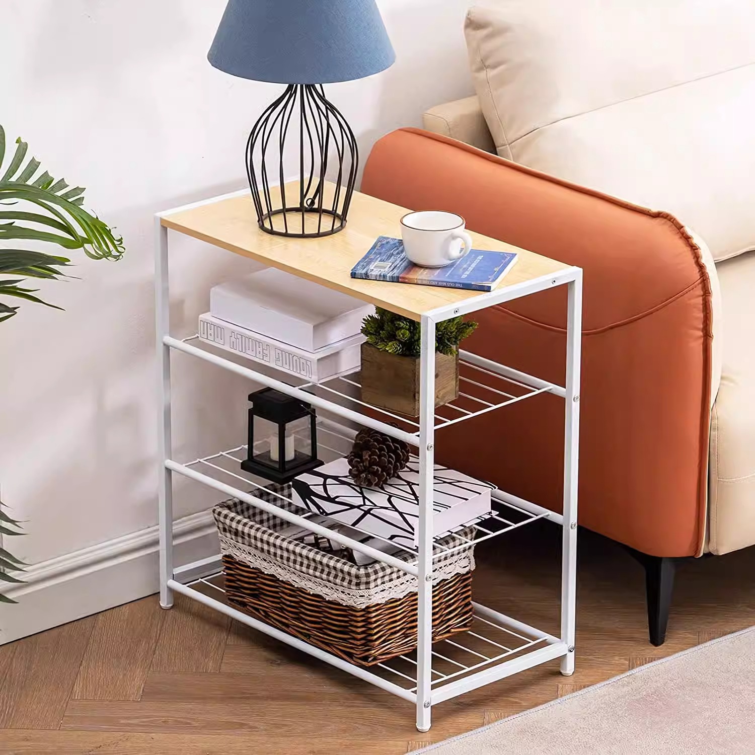 Simple shoe rack at the door, household dust-proof iron shoe cabinet, indoor dormitory storage wonder for rental houses, saving space Application Scenario