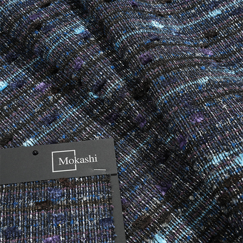 Mokashi Little Champs-style long-staple cotton woven fabric, flat collar, rubber-coated webbing ribbed cuffs details Picture