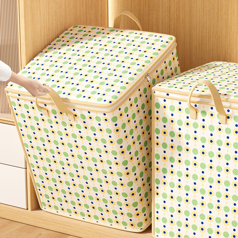 Colcha ropa hogar bolsa de almacenamiento dormitorio plegable dormitorio miscelánea organizar bolsa bolsa de embalaje de mudanza no tejido details Picture