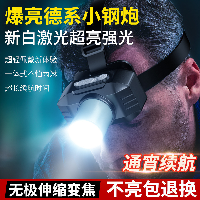 头灯、头戴式电筒实物图