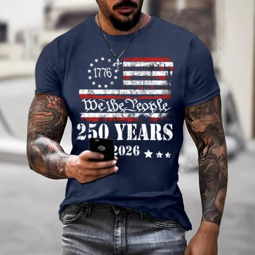 Transfronterizo europa y ee. Uu. Comercio electrónico venta caliente playa manga corta 3D digital impresión camiseta de tamaño grande hombres manga corta camiseta estilo camiseta Application Scenario