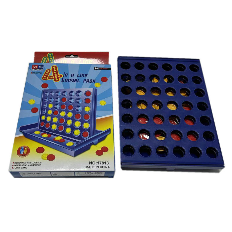 游戏棋四连棋四连环益智游戏塑料棋子中号便携式可折叠CONNECT 4