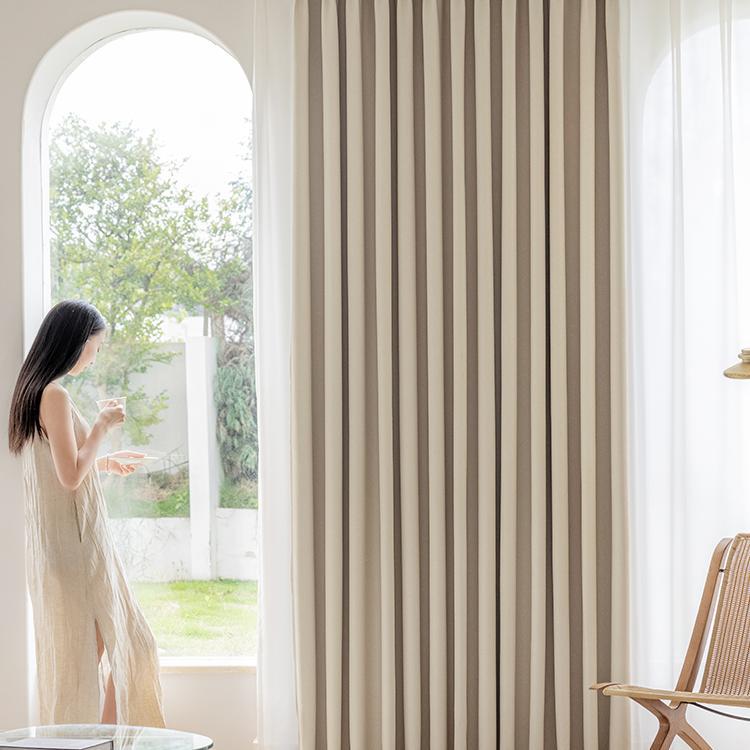 黑金繁花压花加厚窗帘全遮光卧室客厅法式2024轻奢现代简约高级感