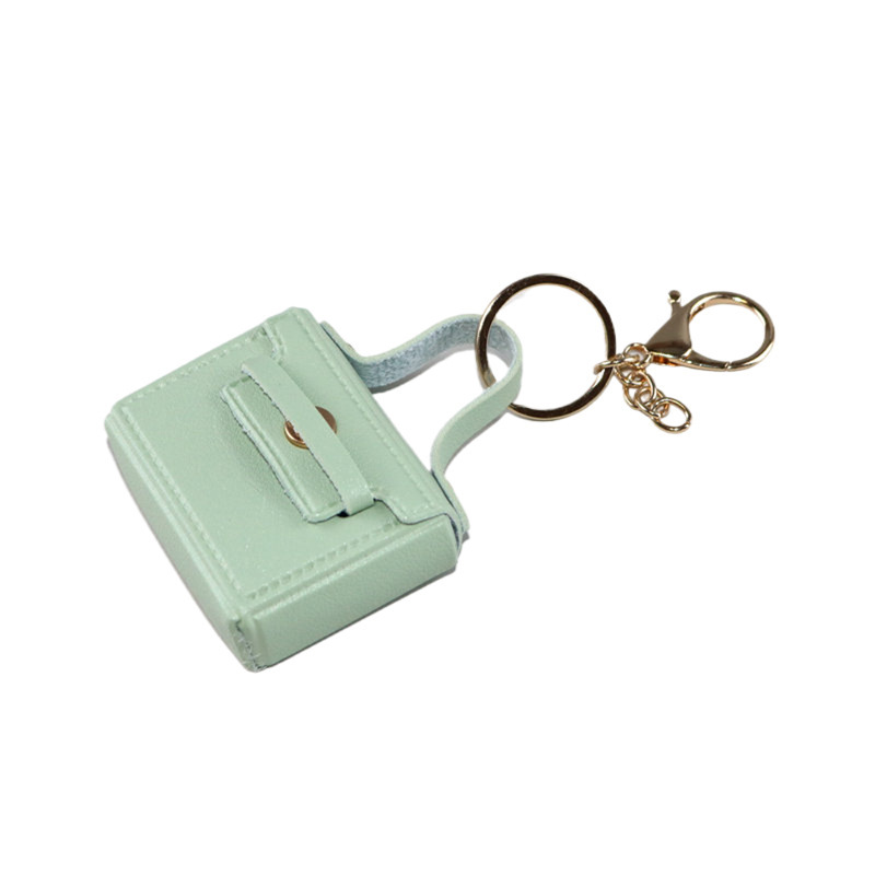 Creative pu leather keychains, high-end and fashionable red envelope bag hanging decorations, custom-made keychains of the same style as those on Xiaohongshu Specification image