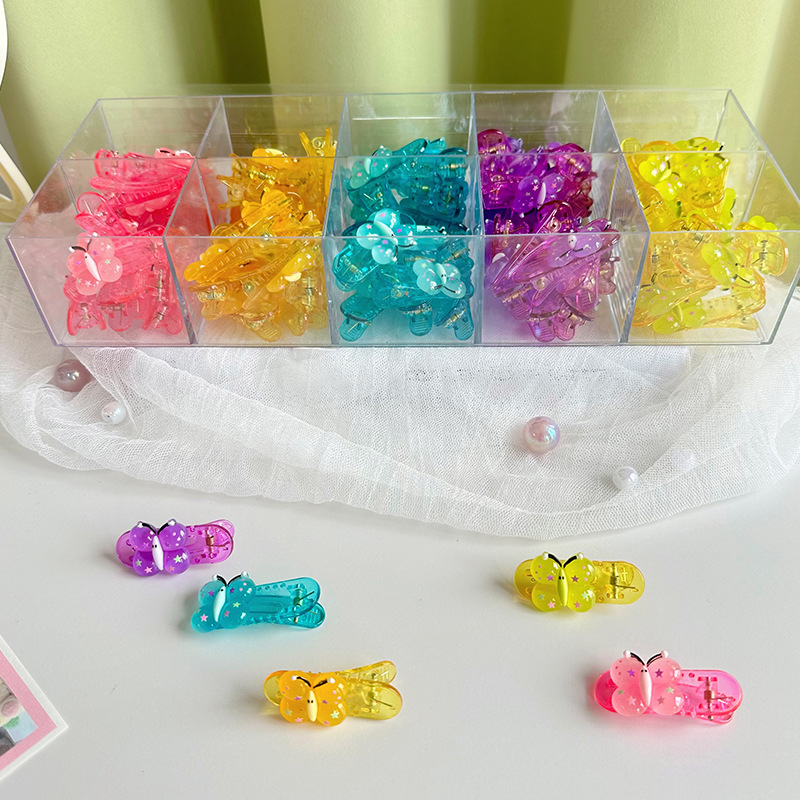 彩色花朵小卡卡通发夹儿童发夹饰萌可爱发夹花朵发夹跨境水果发夹细节图