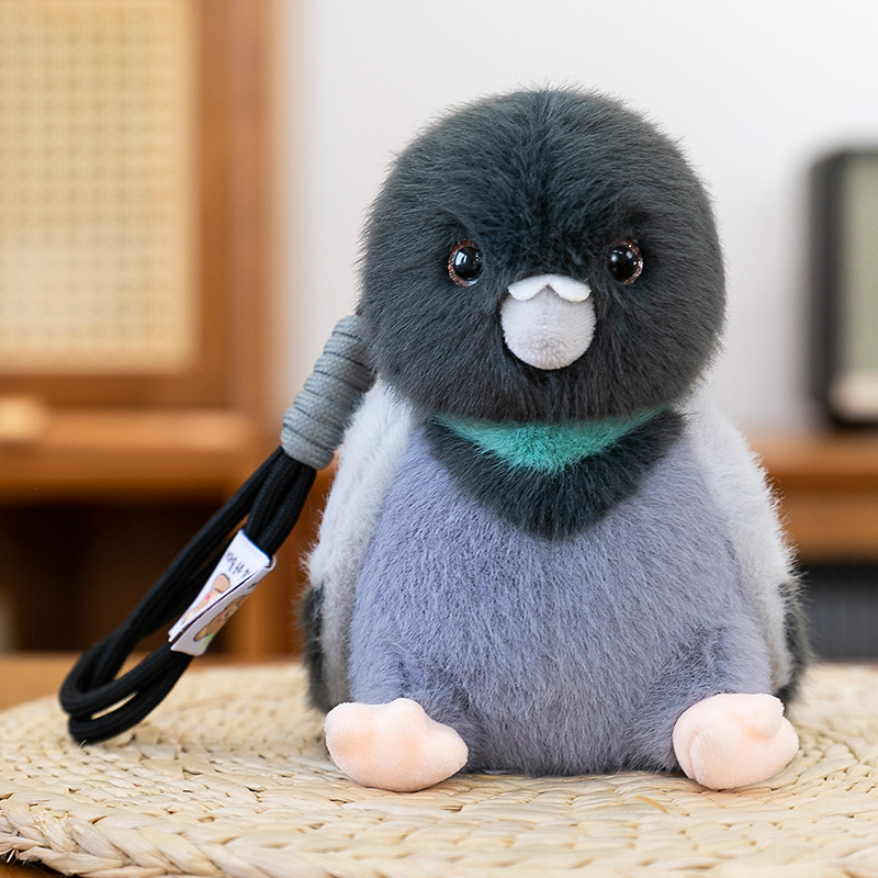 Cross-border wholesale of simulated bird and parrot plush toys, sparrow palm treasures, children's dolls, ground promotion, mallard pendants Specification image