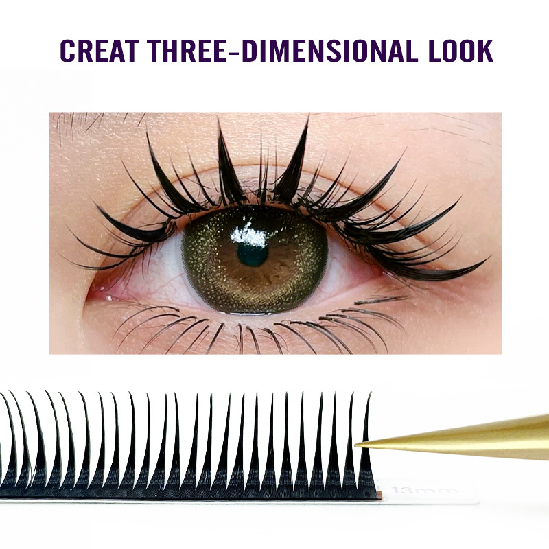 shanilak's new comic wet false eyelashes are naturally pointed, soft and do not fall apart, and are paired with CD-curled eyelashes