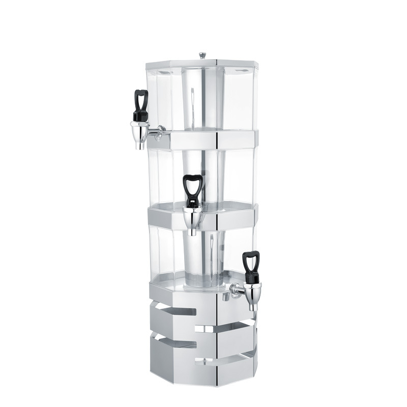 Multi-layer stainless steel juice bowl, stacked tower buffet, multi-layer juice machine, cold drink machine, beverage machine Specification image
