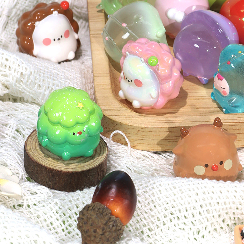 【新品】森林派对萌粒盲袋贪吃崽崽带香味可爱摆件盲盒抖音同款
