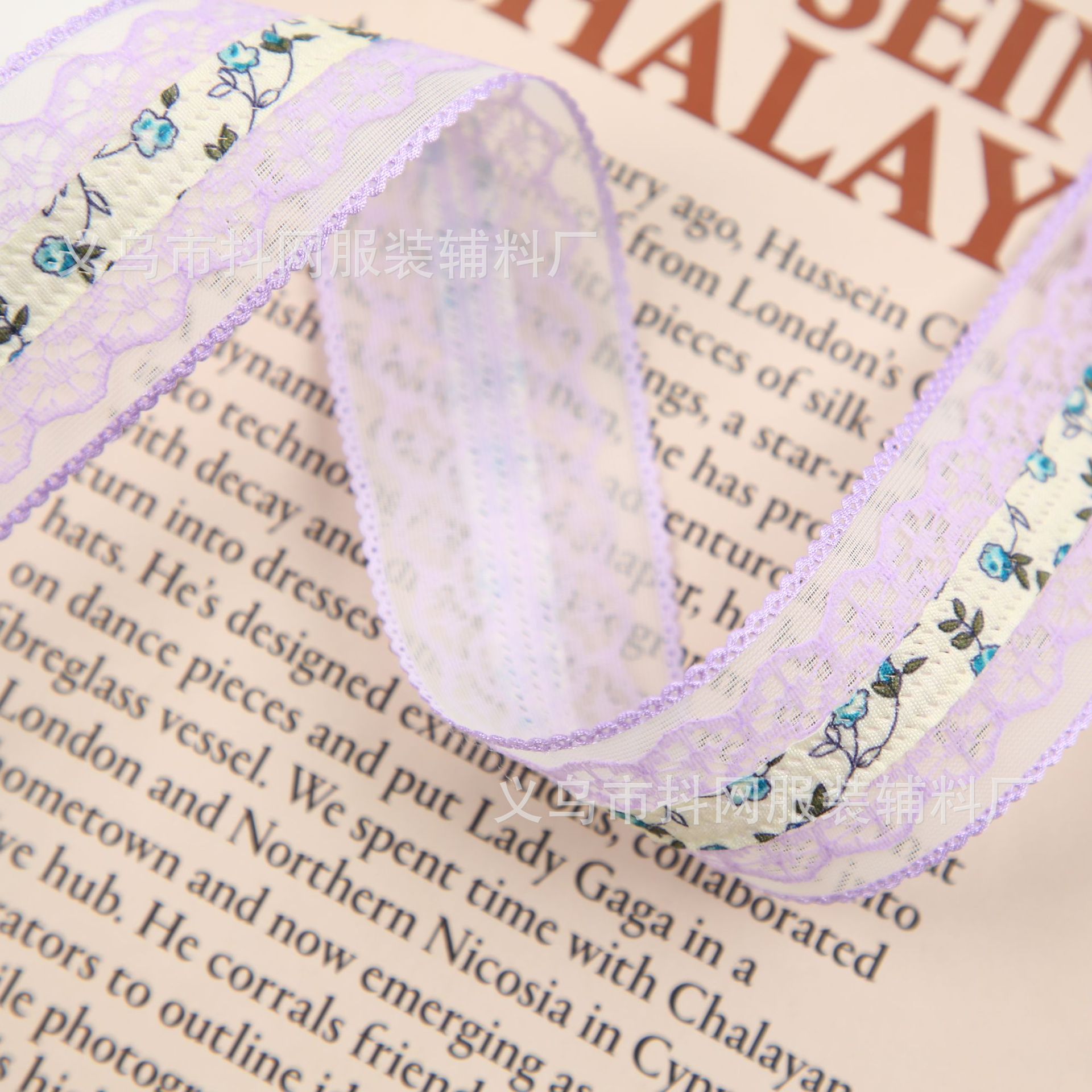 4cm lace trim, diy bow webbing, hair accessories, headwear, performance costume accessories, small flower webbing wholesale Item Picture