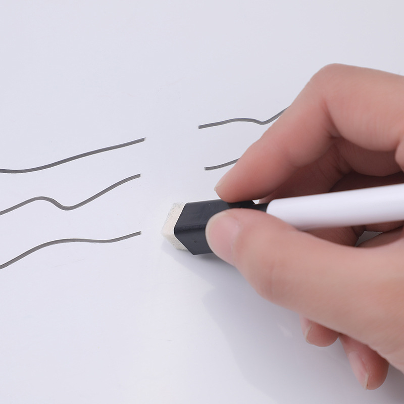 Qianhui whiteboard pen with magnet, children's LOGO printing, reerasable fine pen tip, magnetic brush, 8-color whiteboard pen Specification image