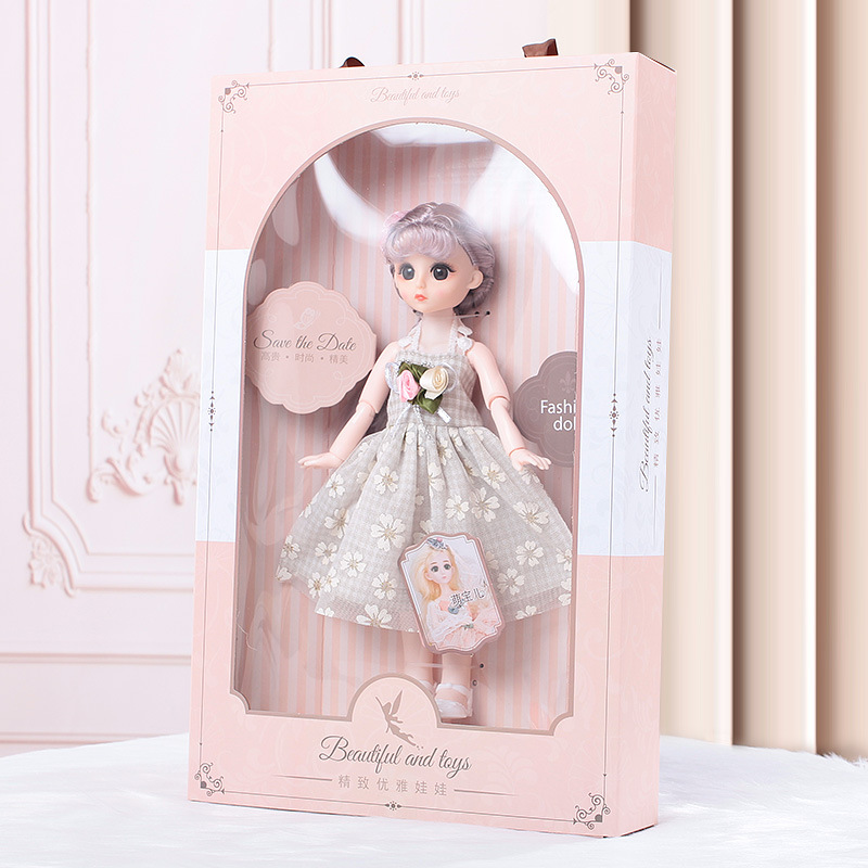 Boxed doll toy girl set, little girl toy gift box set, Princess Barbie dress-up doll Application Scenario