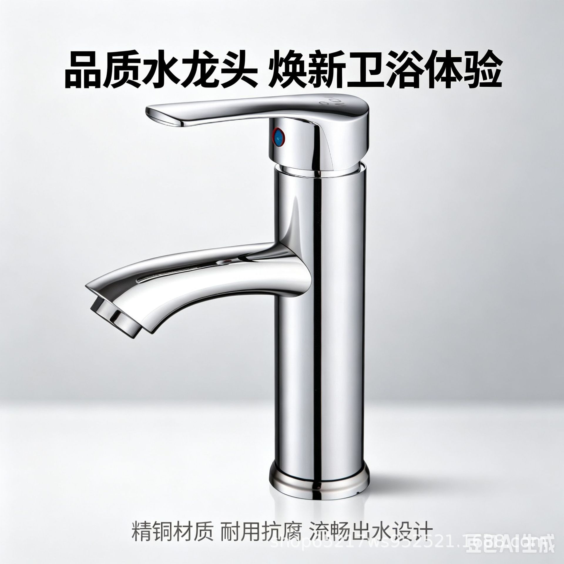 Bathroom, cabinet, basin, washbasin, countertop, faucet, hot and cold dual-purpose washbasin, stainless steel electroplated
