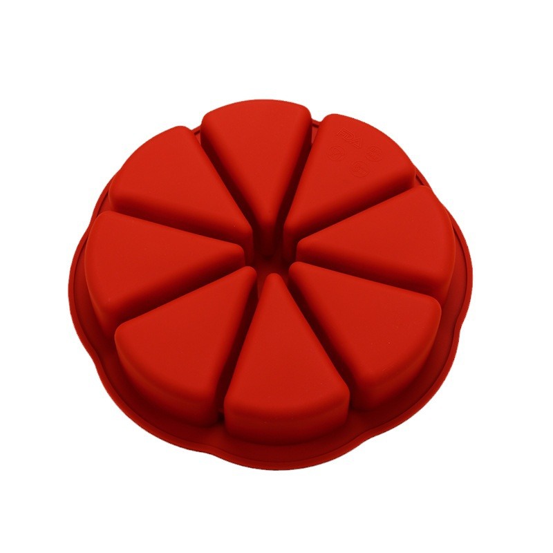 三角形硅胶蛋糕模具不沾易脱模8个孔家用食品级diy巧克力烘焙模详情图5