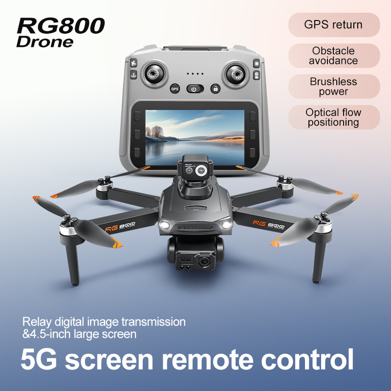RG800MAX跨境无人机中继屏控GPS无刷飞行器航拍避障遥控飞机外贸
