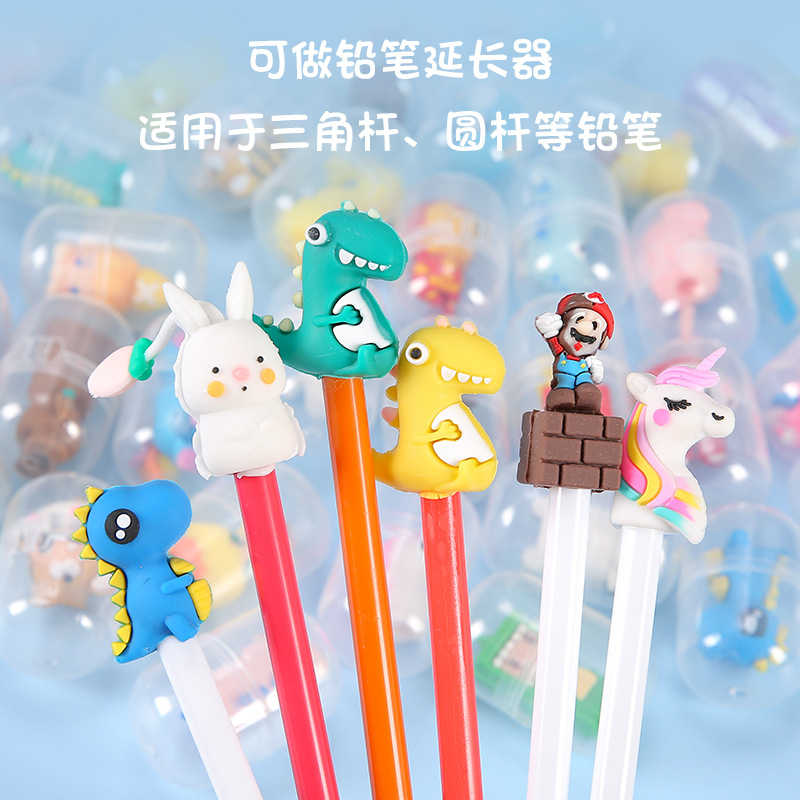 Capsule Gacha doll toy, 45mm children's pencil tip, little figure accessory, gacha ball, coin-operating machine, children's gift ball details Picture