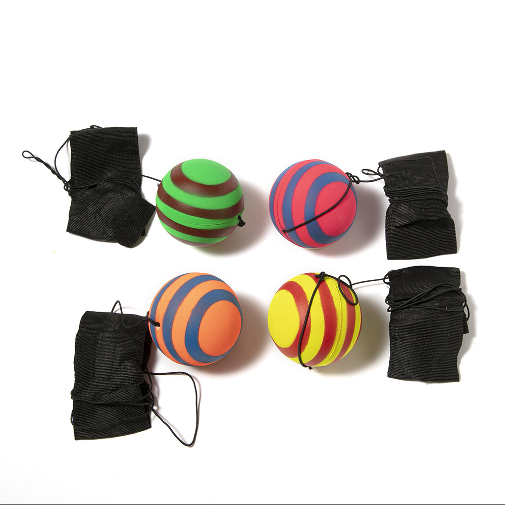 Cross-border best-selling wrist ball 63MMPU elastic ball fitness high-elasticity rubber ball toss ball factory direct sales Specification image