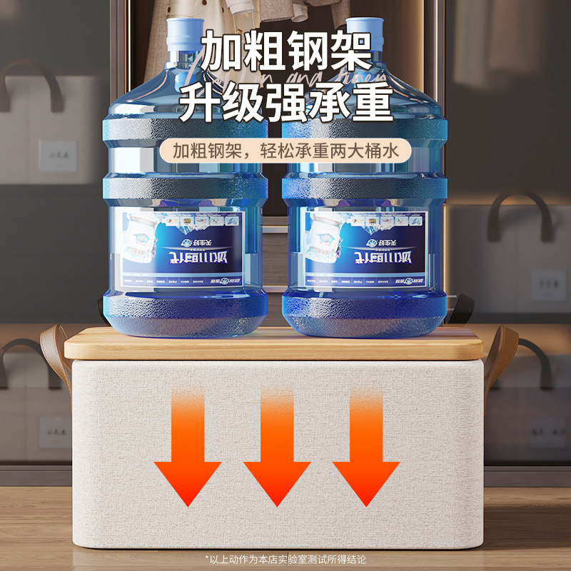 天山棉麻衣物整理收纳箱衣柜衣服收纳筐可折叠布艺裤子衣柜收纳盒细节图