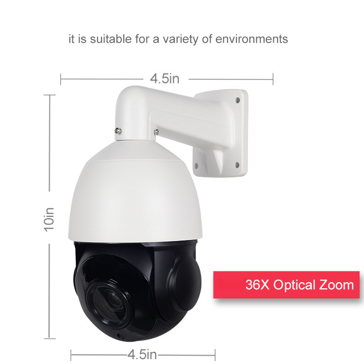 Cross-border POE surveillance camera: 8-megapixel outdoor 360-degree high-definition waterproof spherical network camera Item Picture