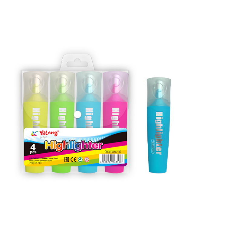 Yalong Cross-border brand cute promotional gift: 12-color hybrid highlighter notebook pen