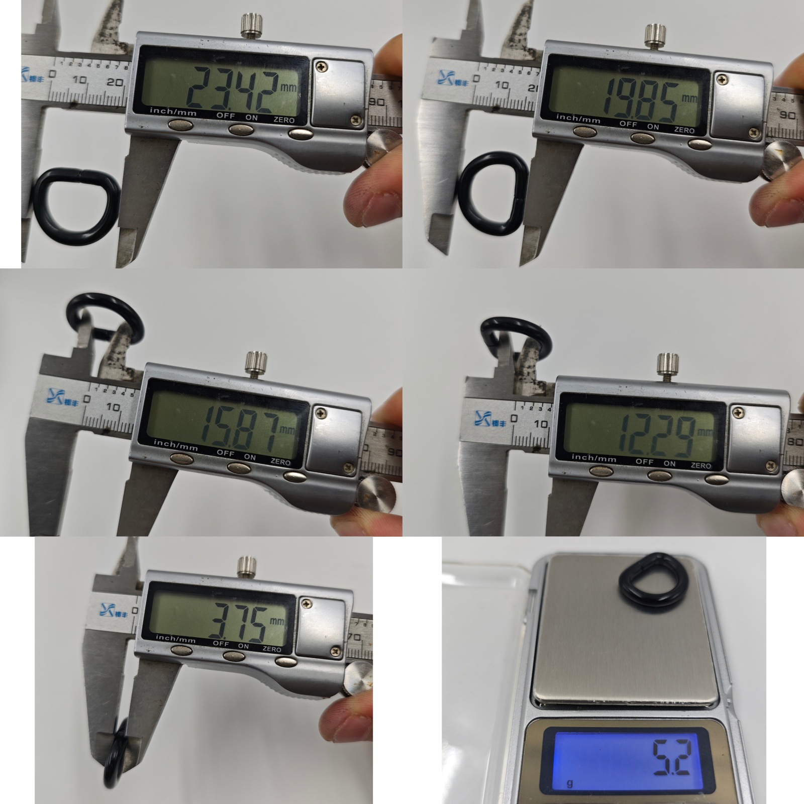 1-inch thickened black D-buckle diy luggage, handbags, clothing, bag straps, accessories, D-ring semi-circular D-ring buckle, D-shaped D-letter buckle Application Scenario