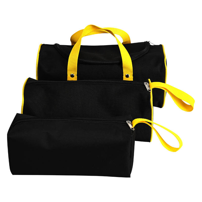 Square tool bag, portable, sturdy and durable, thickened hardware storage bag, hand-held canvas bag, waterproof, specially designed for electricians Item Picture