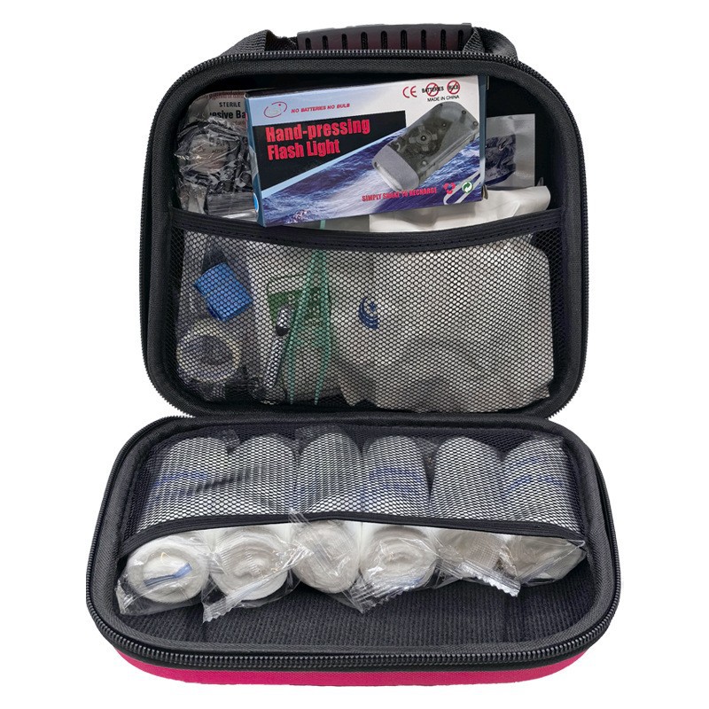 新款手提EVA应急包 家庭安全防护急救包 户外旅游野外应急救援包白底实物图