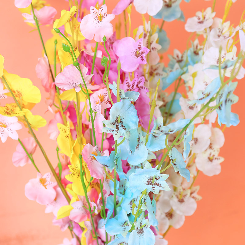 仿真花DIY发饰配件/仿真花/5朵塑膠花/假花/假花批发细节图