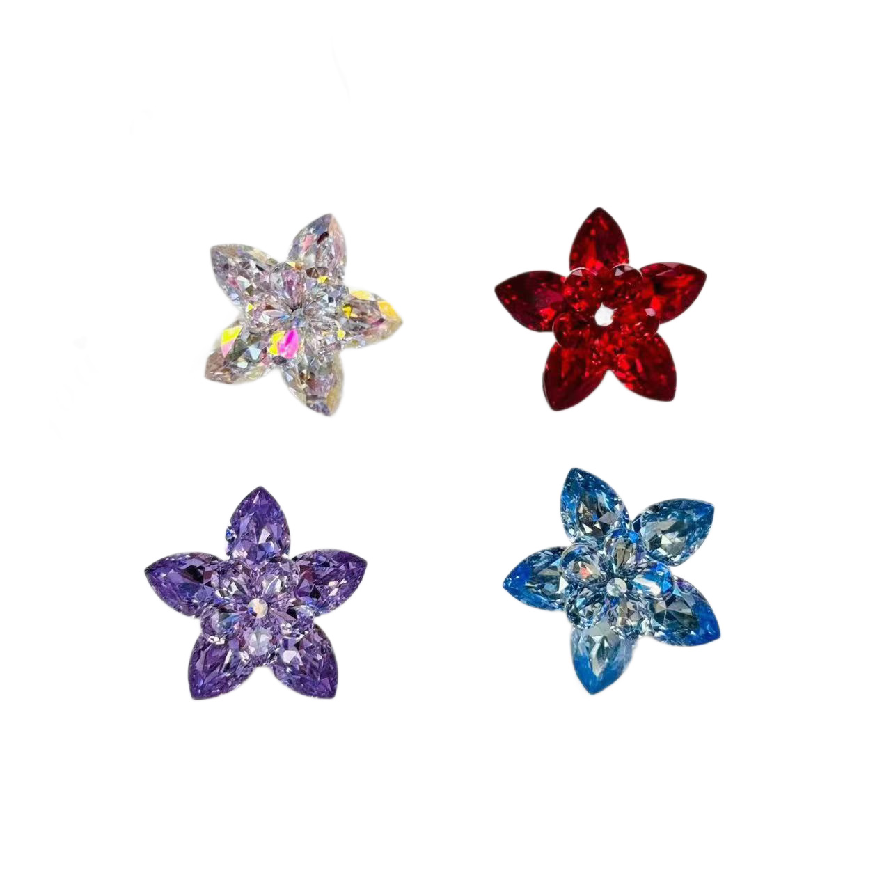Austrian crystal flower brooches, retro full diamonds, home diamond accessories, overcoats, suits, brooches, high-end gifts wholesale Item Picture