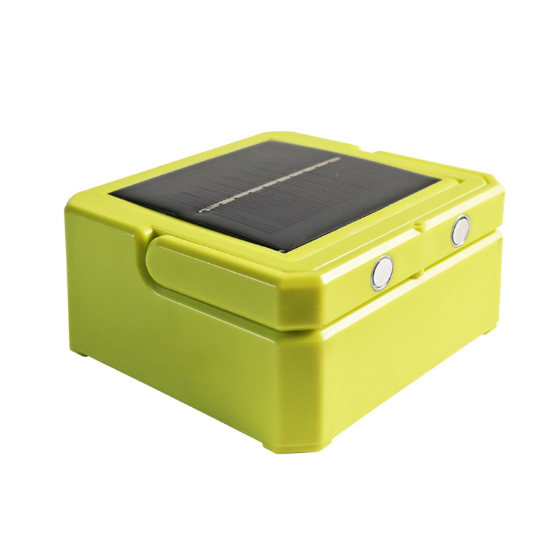 New LED mini floodlight, solar portable lamp, USB charging, outdoor camping and stall emergency lighting Application Scenario