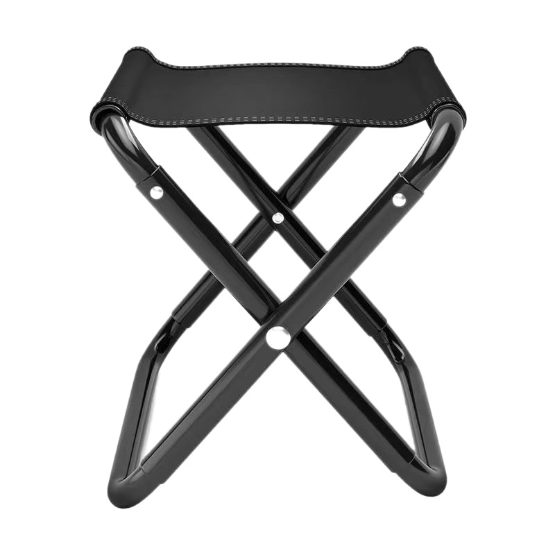 Black portable folding stool for outdoor military stools, small stools for storage Item Picture