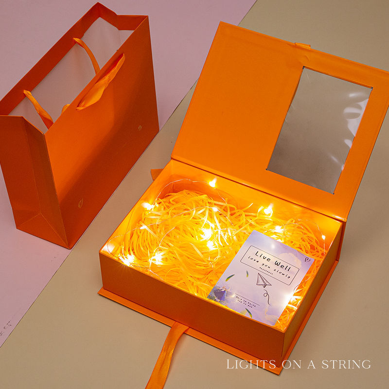 Creative gift box packaging box, high-end birthday gift box, best-selling box, exquisite gift box with a sense of ceremony, empty box wholesale Specification image
