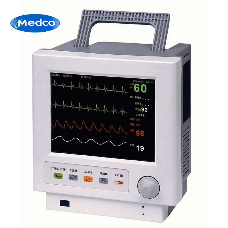 Foreign trade exclusive supply multi-parameter electrocardiogram monitor, medical patient portable monitoring instrument touch screen color display
