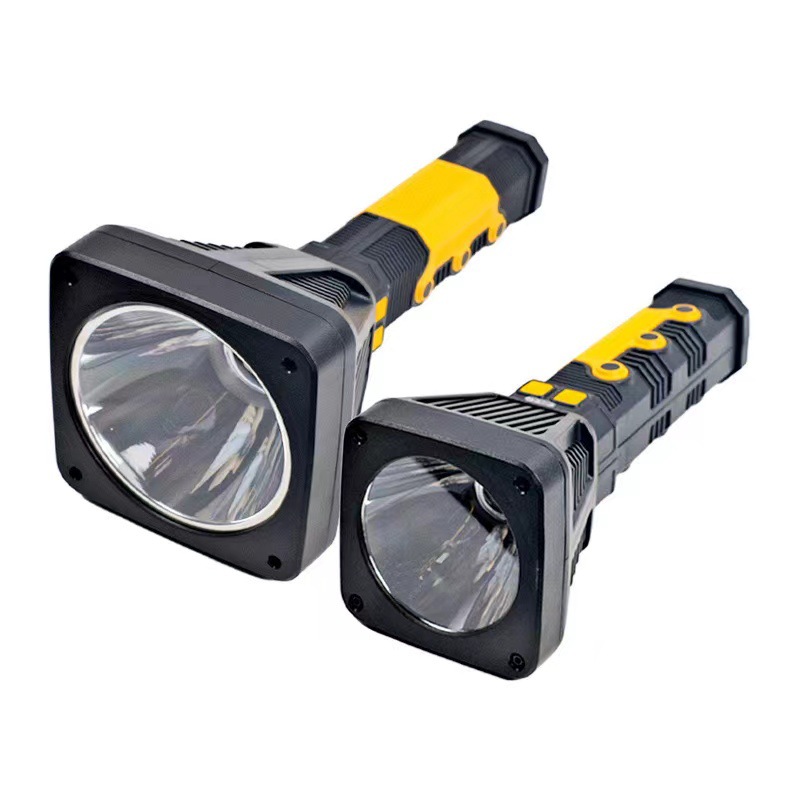 新款户外强光大光杯多功能带氛围RGB彩灯超长续航远射充电手电筒