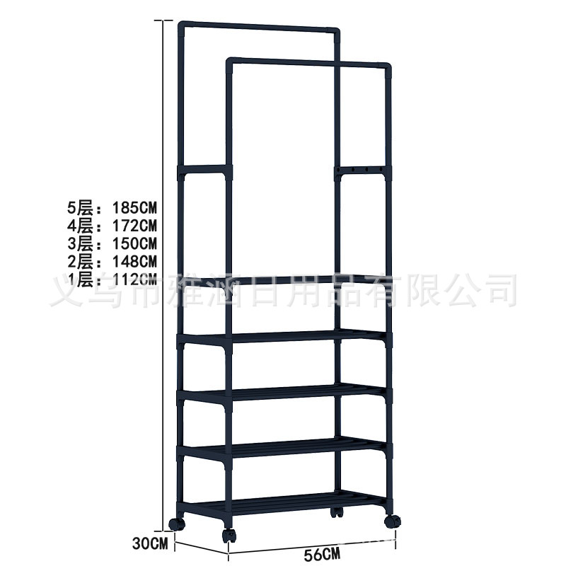 挂衣服龙门架/衣架木头/晾衣杆支架杆/榉木衣架白底实物图