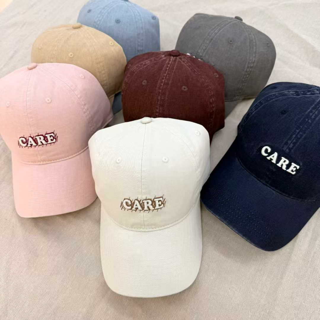 American retro washed cap, cement grey versatile curved brim baseball cap, Korean-style sun protection cap for children, trendy baseball cap for men Application Scenario