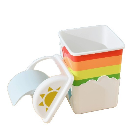 Cute piglet, colorful red trash can, creative home living room, bedroom, toilet storage bucket, office large-capacity wastebasket Item Picture