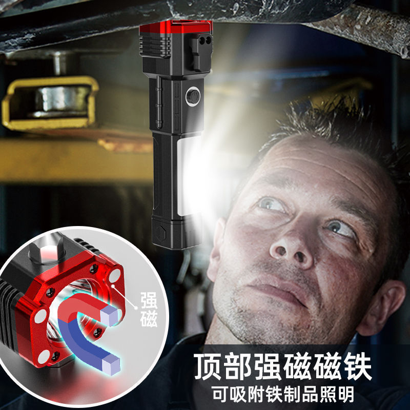 Car safety hammer, multi-functional power bank, emergency self-rescue window breaker, outdoor flashlight, work light, hand-held type Specification image