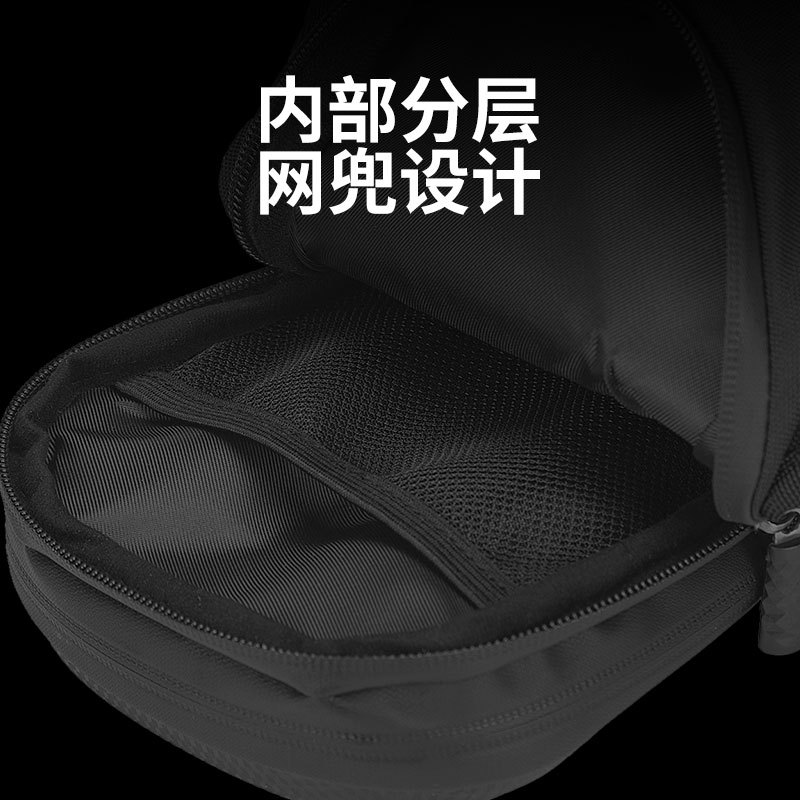 男士腰包/摆摊腰包/腰包手机包/腰包/腰包前中侧开口细节图
